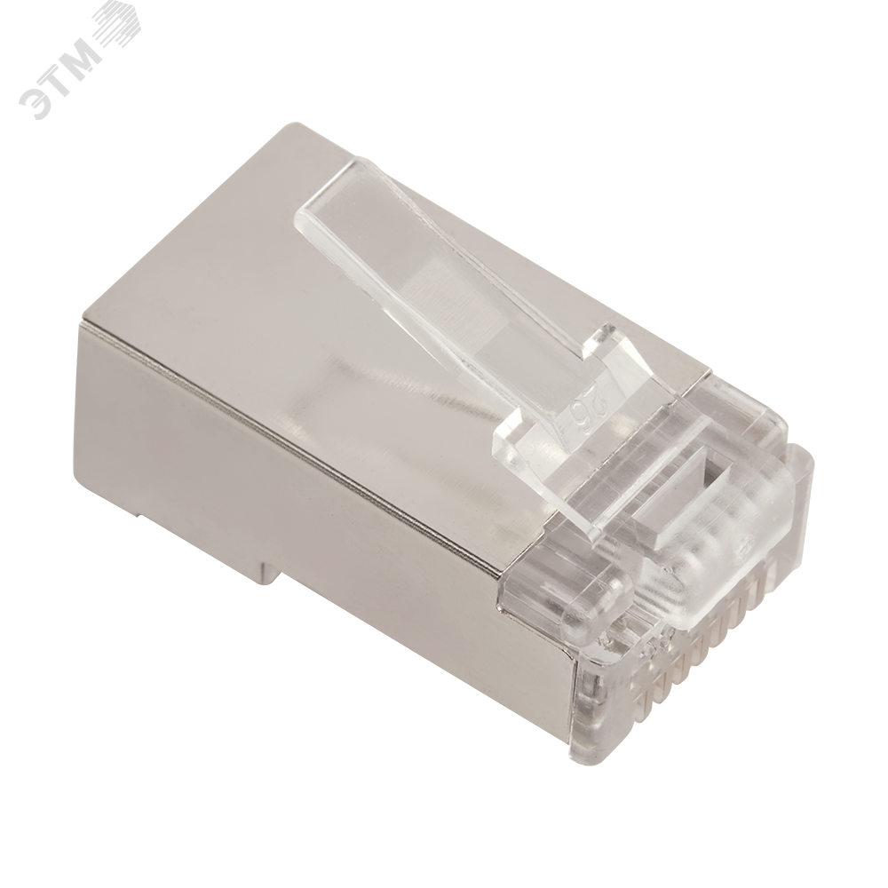 Изображение товара Коннектор RJ45 тип EZ, 8P8C, CAT.6, 100 шт, экранированный, покрытие 50 микрон