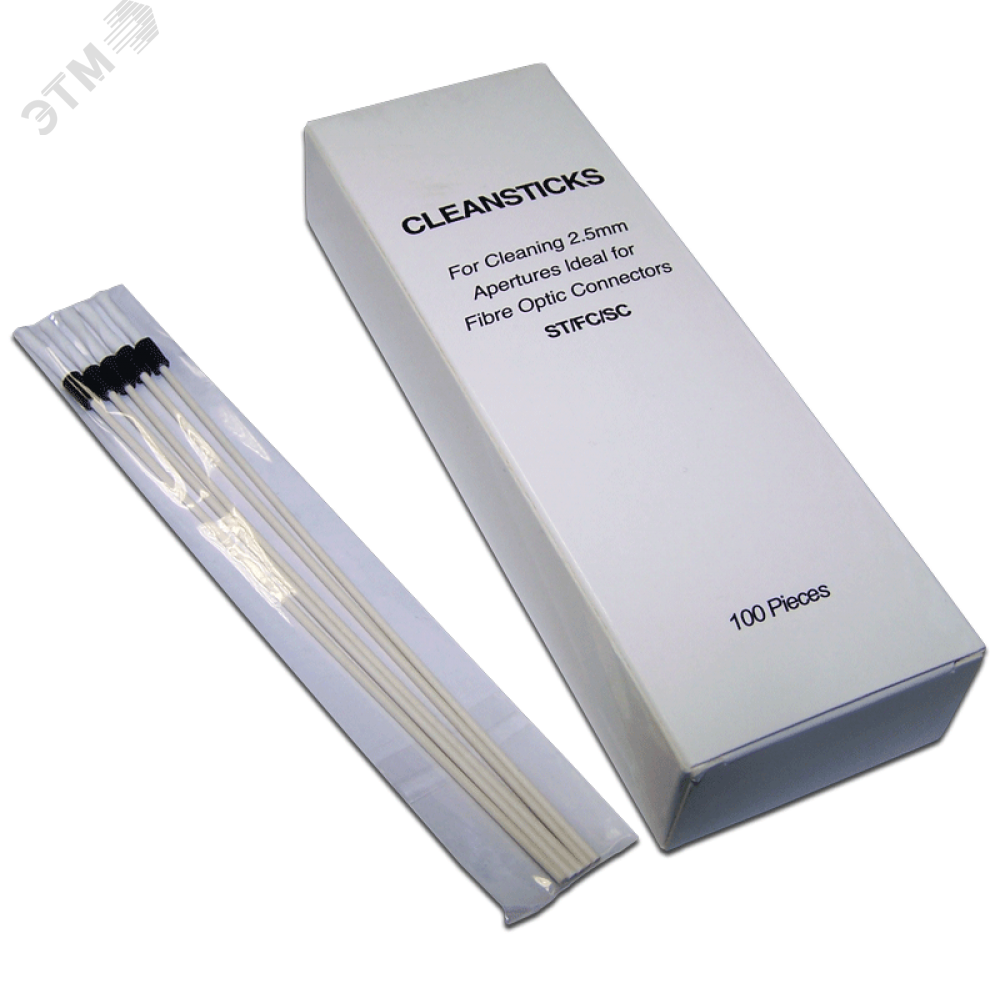 Изображение товара Палочки чистящие для оптических разъемов 25 мм 100 шт LANMASTER LAN-FT-CL/ST2