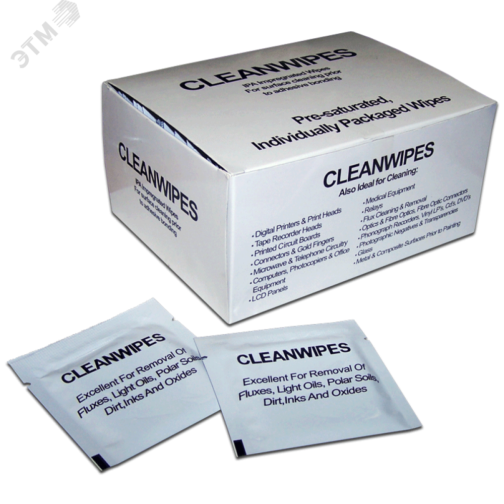 Изображение товара Спиртовые безворсовые салфетки для оптики 50 шт LANMASTER