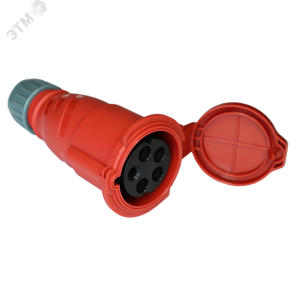 Изображение товара Розетка IEC309 3Ф 32A 380V разборная красная (шт)