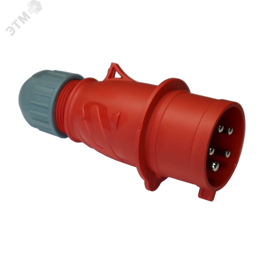 Изображение товара Вилка LANMASTER IEC309 32A 380V разборная красная