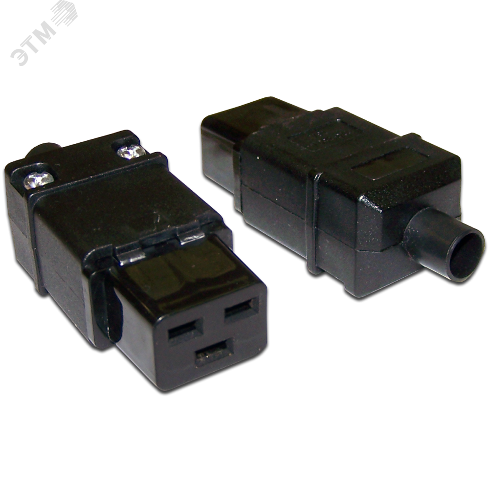 Изображение товара Вилка IEC C19 16A 250V разборная черная LANMASTER