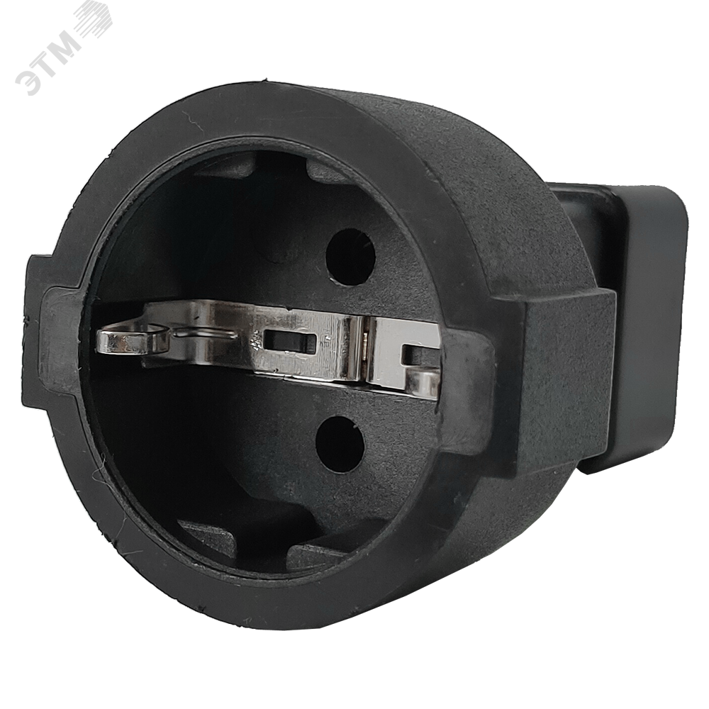 Изображение товара Адаптер переходной, розетка Schuko - вилка C20, 220В, 16А, черный (шт)