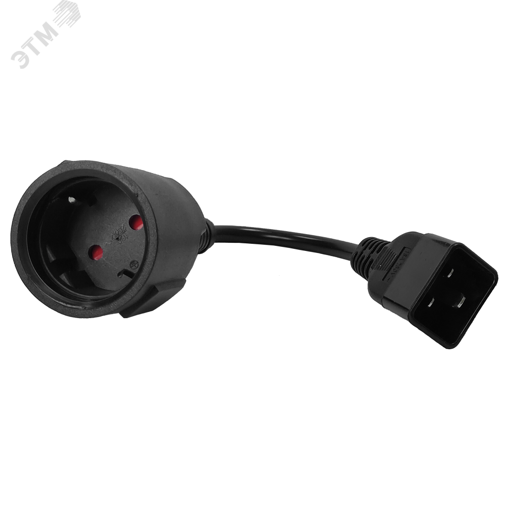 Изображение товара Кабель LANMASTER LAN-PPS/20-0.2-BK Шкюко-C20 3х1,5, 0,2 м