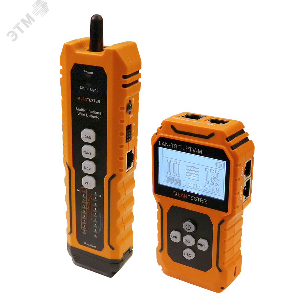 Изображение товара Тестер кабельный LAN-TST-LPTV-M с функциями измерения и трассировки