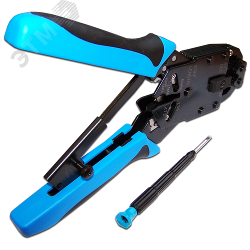 Изображение товара Инструмент обжимной 4P, 6P, 8P, с храповым механизмом (шт)