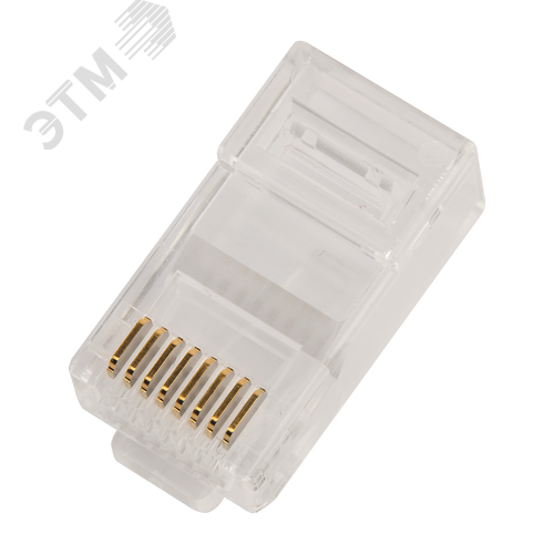 Изображение товара Коннектор RJ45 тип EZ, 8P8C, UTP, Cat.6, универсальный, покрытие 50 микрон,100 шт. (упак)