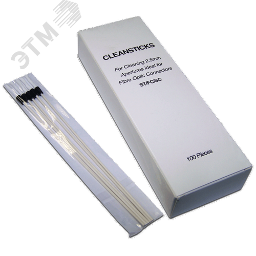 Изображение товара Палочки чистящие для оптических разъемов 2.5 мм, 100 шт (упак)