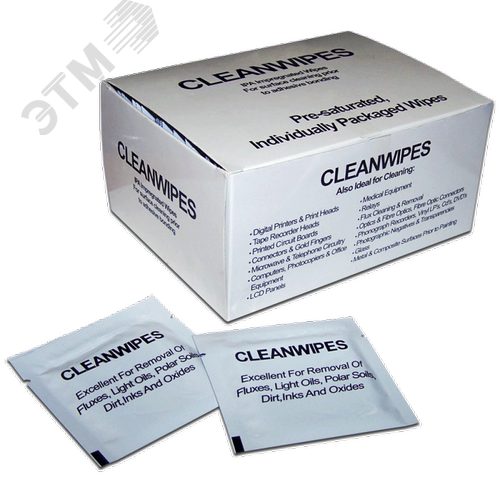 Изображение товара Салфетки безворсовые спиртовые, 50 шт (упак)