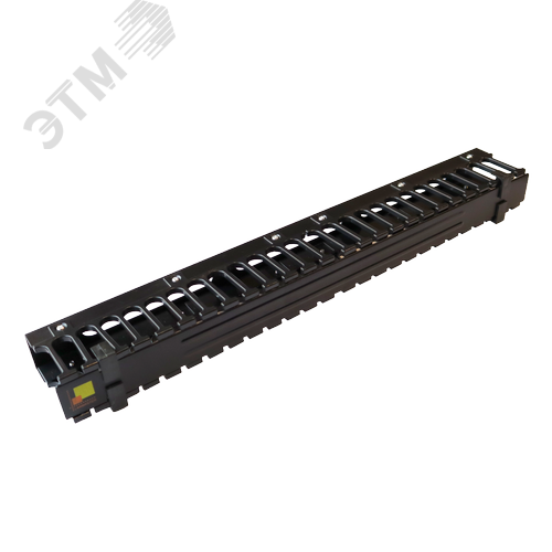 Изображение товара Органайзер кабельный 19'' c крышкой, 1U (шт)
