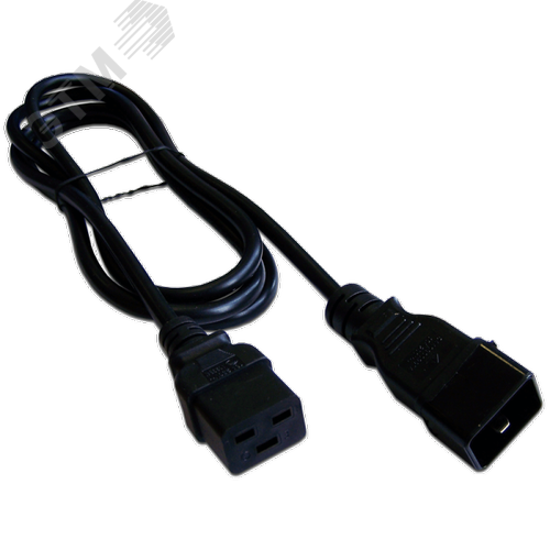 Изображение товара Кабель электропитания C19-C20, 3х1.5, 220В, 16А, черный, 3 м (шт)