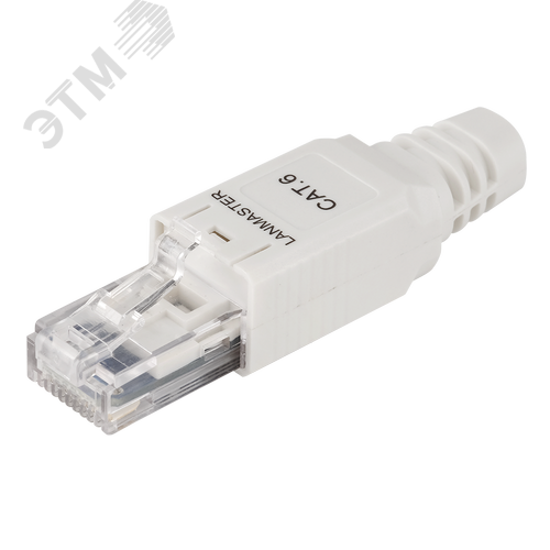 Изображение товара Коннектор полевой RJ45 8P8C, неэкранированный, кат.6 (шт)