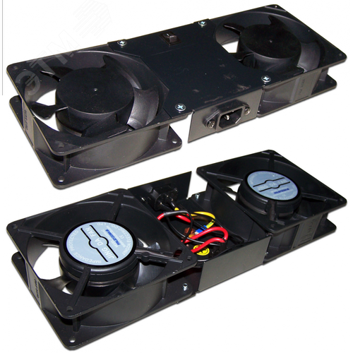 Изображение товара Блок на 2 вентилятора в крышу настенного шкафа Pro (шт)