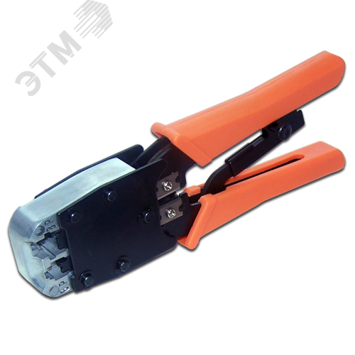 Изображение товара Инструмент обжимной (кримпер) 6P, 8P, с литой головкой и храповым механизмом, тип HT-500R (шт)