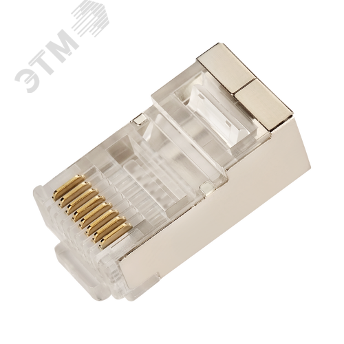 Изображение товара Коннектор RJ45 STP 8P8C, универсальный, cat.5e, 100 шт. (упак)