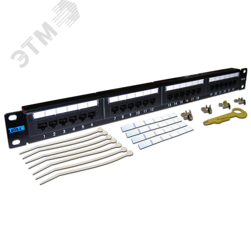 Изображение товара Патч-панель 24 порта UTP кат.5E (шт)