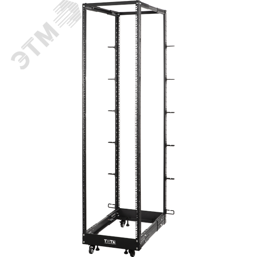 Изображение товара Стойка двухрамная облегченная 48U, с регулируемой глубиной (560-1020 мм), черная (шт)