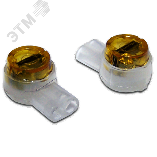 Изображение товара Соединитель проводов 0.4-0.9 мм, изолированный (скотчлок), прямое соединение, гель, 100 шт. (упак)