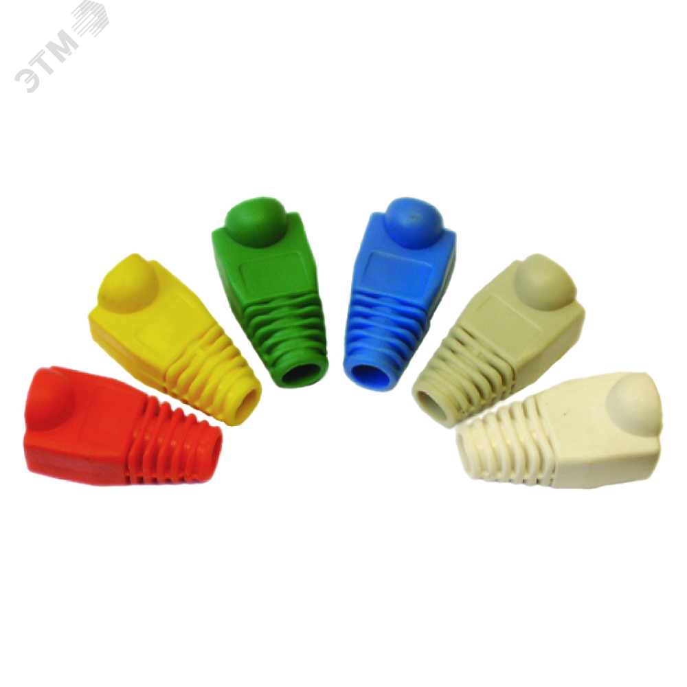 Изображение товара Защитный колпачок для кабеля 6,0мм cat.5, серый, 100 шт