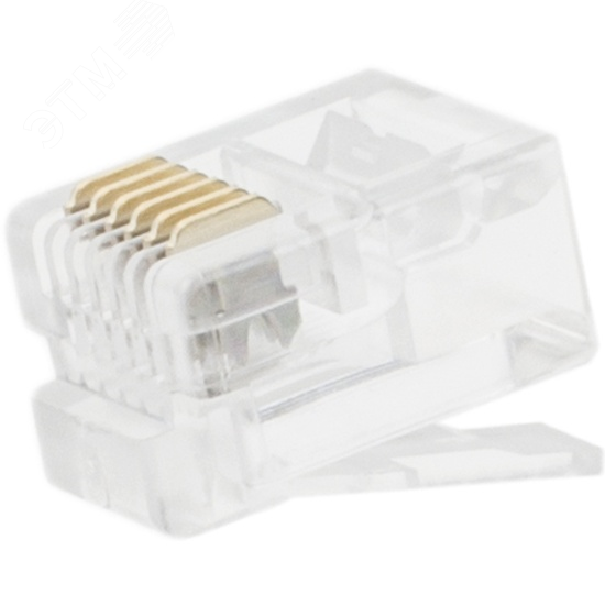 Изображение товара Коннектор RJ12 6-ти контактный, 100 шт. (упак)