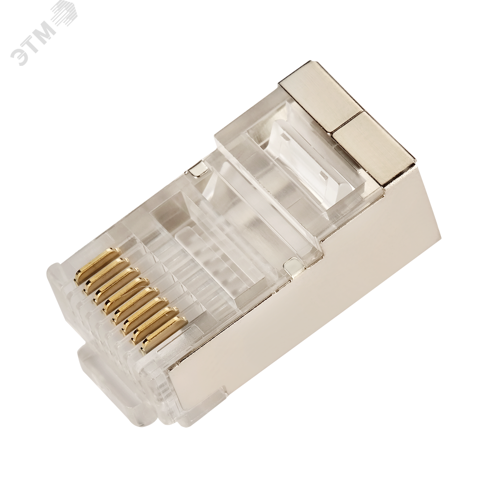 Изображение товара Коннектор RJ45 STP 8P8C, универсальный, для толстого кабеля, cat.6, 100 шт. (упак)