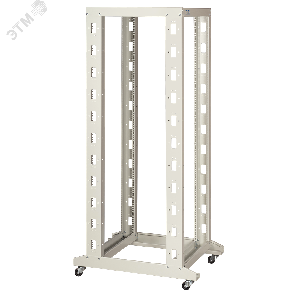 Изображение товара Двухрамная стойка 42U 600x1000 серого цвета LANMASTER