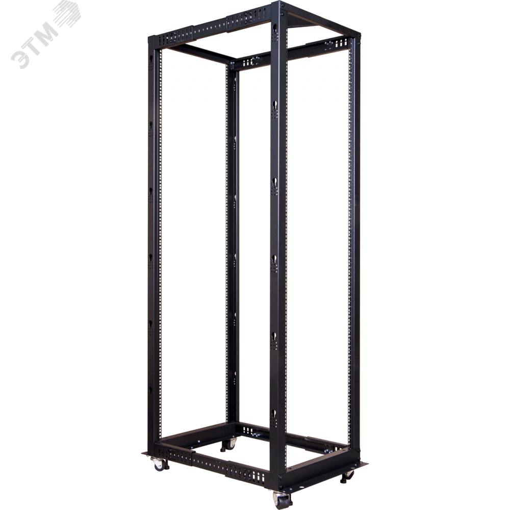 Изображение товара Стойка двухрамная 42U, с регулируемой глубиной (560-1020 мм), черная (шт)