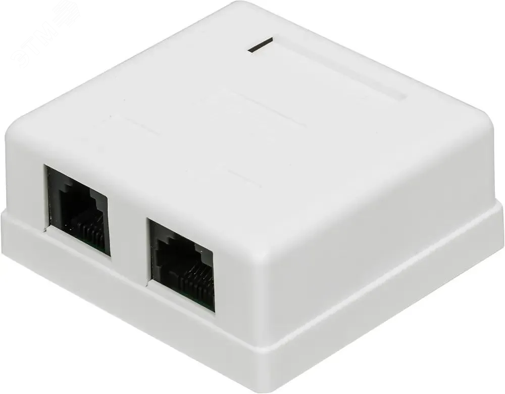 Изображение товара Розетка настенная, 1 порт RJ-45 категории 5е и 1 порт RJ-12, UTP, белая (шт) Изображение товара Розетка настенная, 1 порт RJ-45 категории 5е и 1 порт RJ-12, UTP, белая (шт)