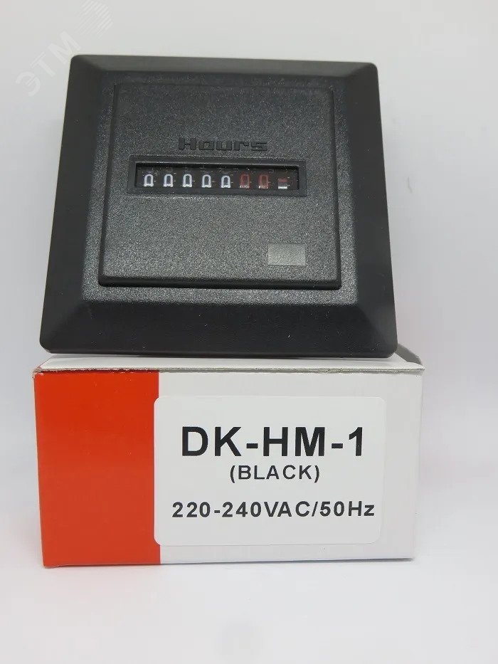 Изображение товара Счетчик времени наработки (счетчик моточасов) DK-HM-1 (Черный. 220V) (шт)