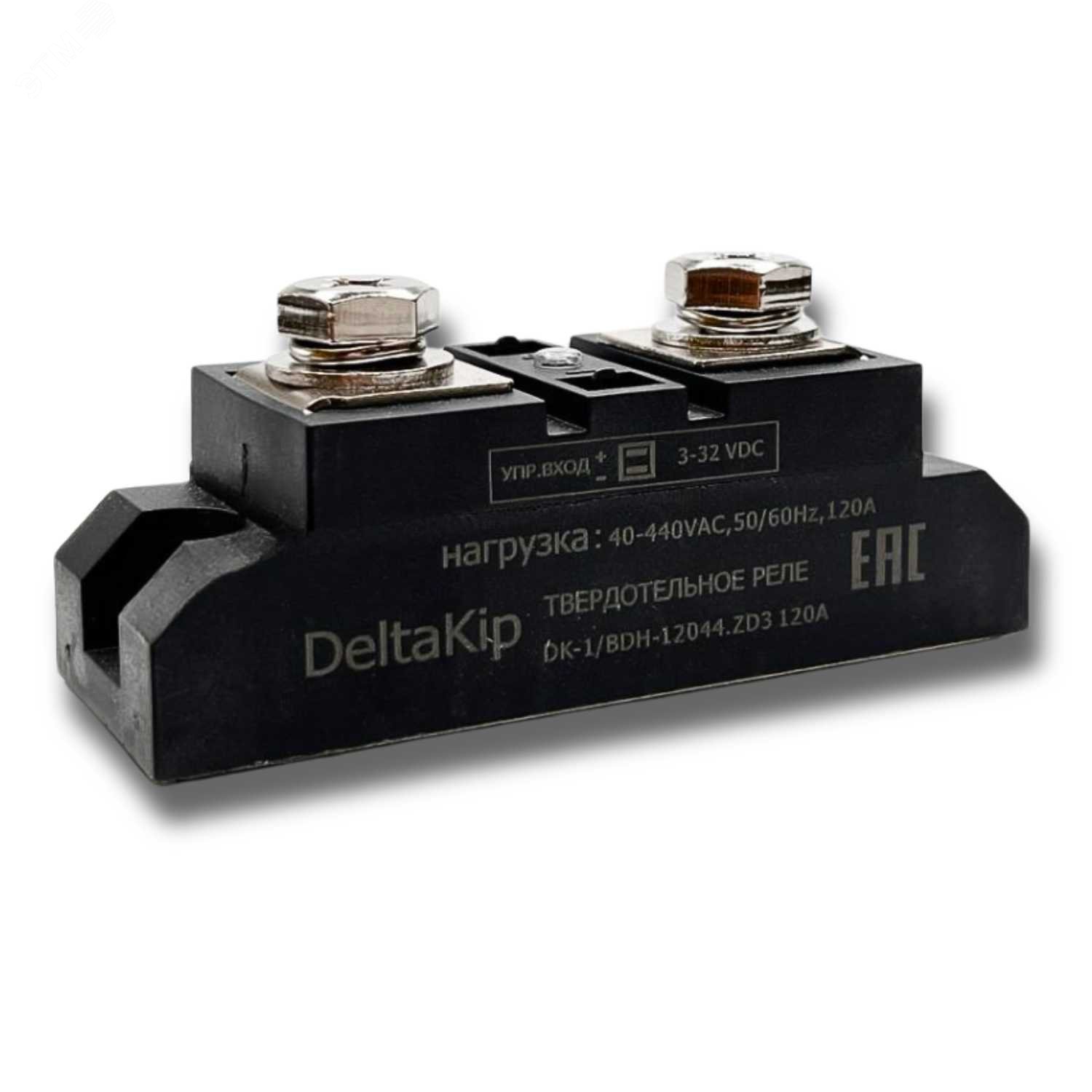 Изображение товара Твердотельное реле Deltakip DK-BDH (12044.ZD3) 120А 440В управление 3-32 В