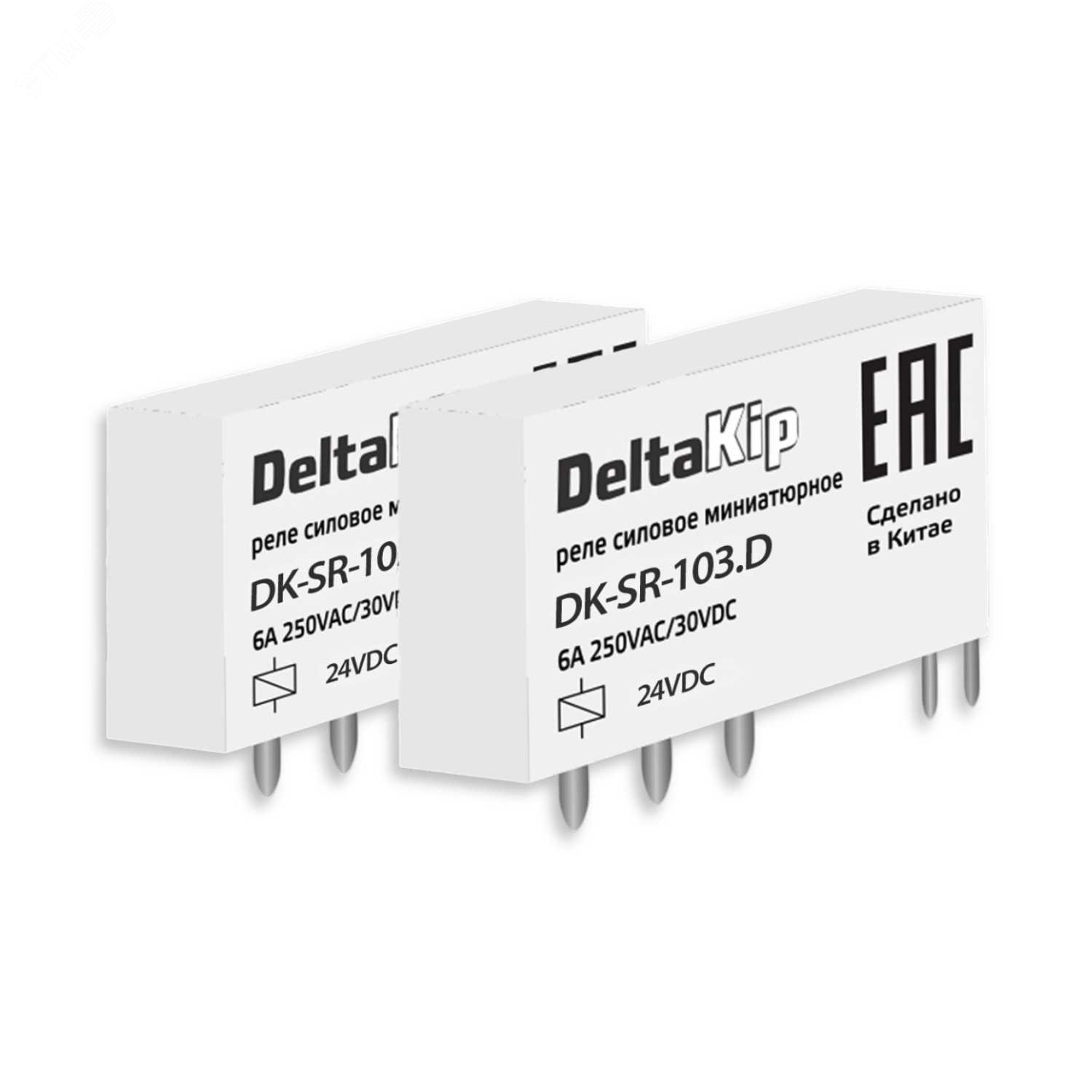 Изображение товара Промежуточное реле DK-SR-103.D 24 В 6 А ультратонкий корпус