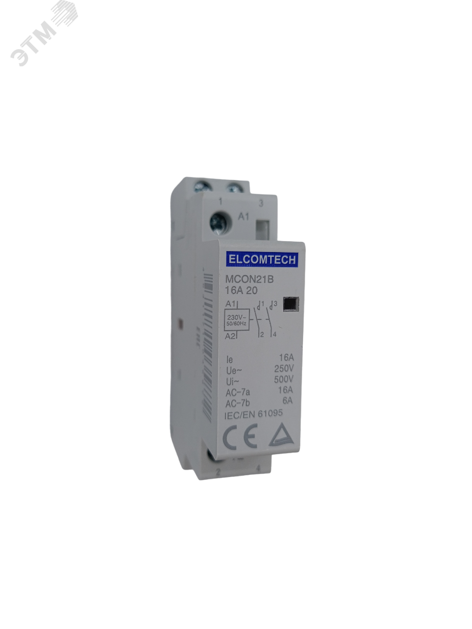 Изображение товара Контактор модульный 16A 2NO 0NC 230VAC 1х модуль (шт)