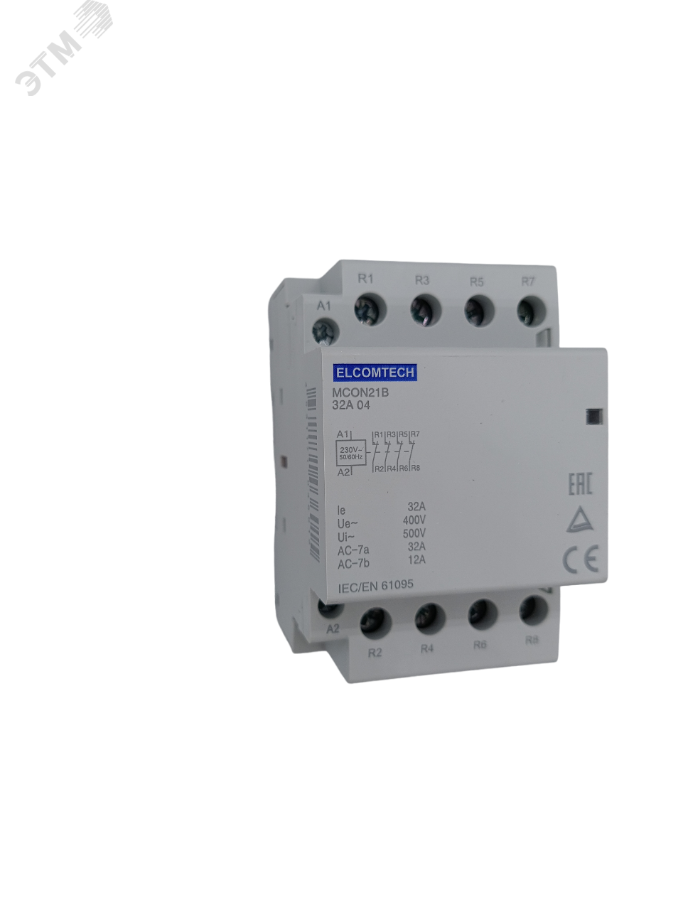 Изображение товара Контактор модульный Elcomtech MCON21B-32-04-230AC с 4 НЗ контактами