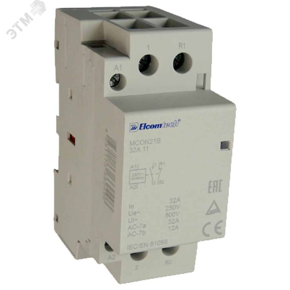 Изображение товара Контактор модульный Elcomtech MCON21B-32-11-230AC Изображение товара Контактор модульный Elcomtech MCON21B-32-11-230AC