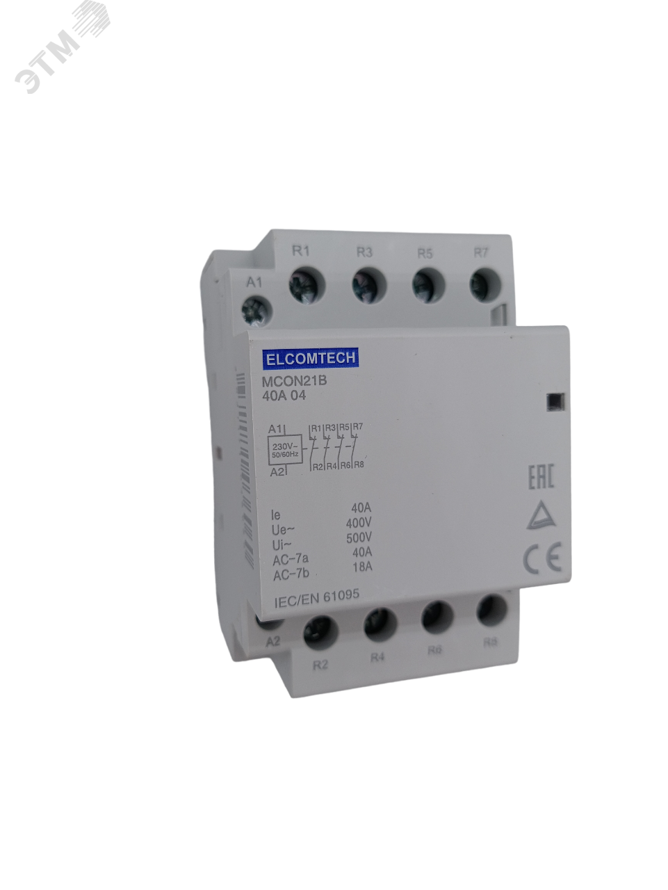 Изображение товара Контактор модульный 40A 0NO 4NC 230VAC 3х модуль (шт)