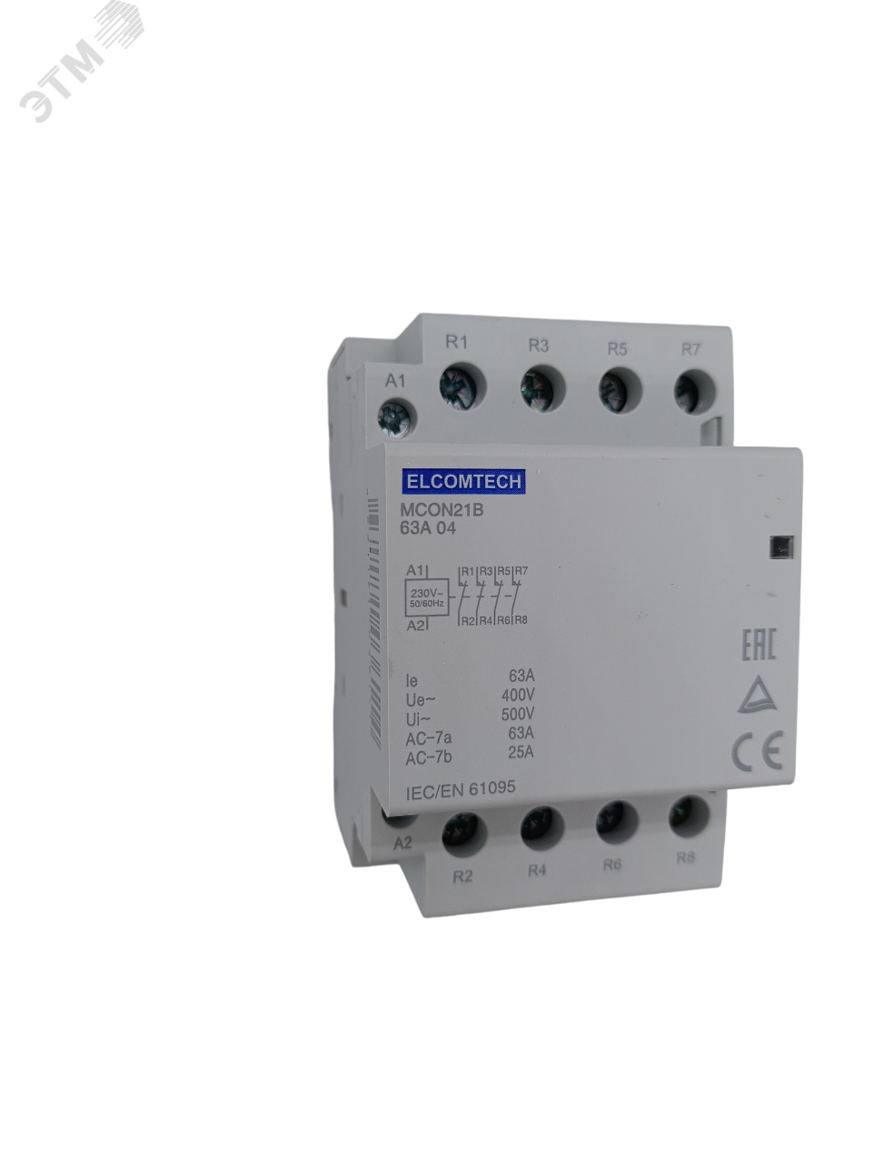 Изображение товара Контактор модульный 63A 0NO 4NC 230VAC 3х модуль (шт)