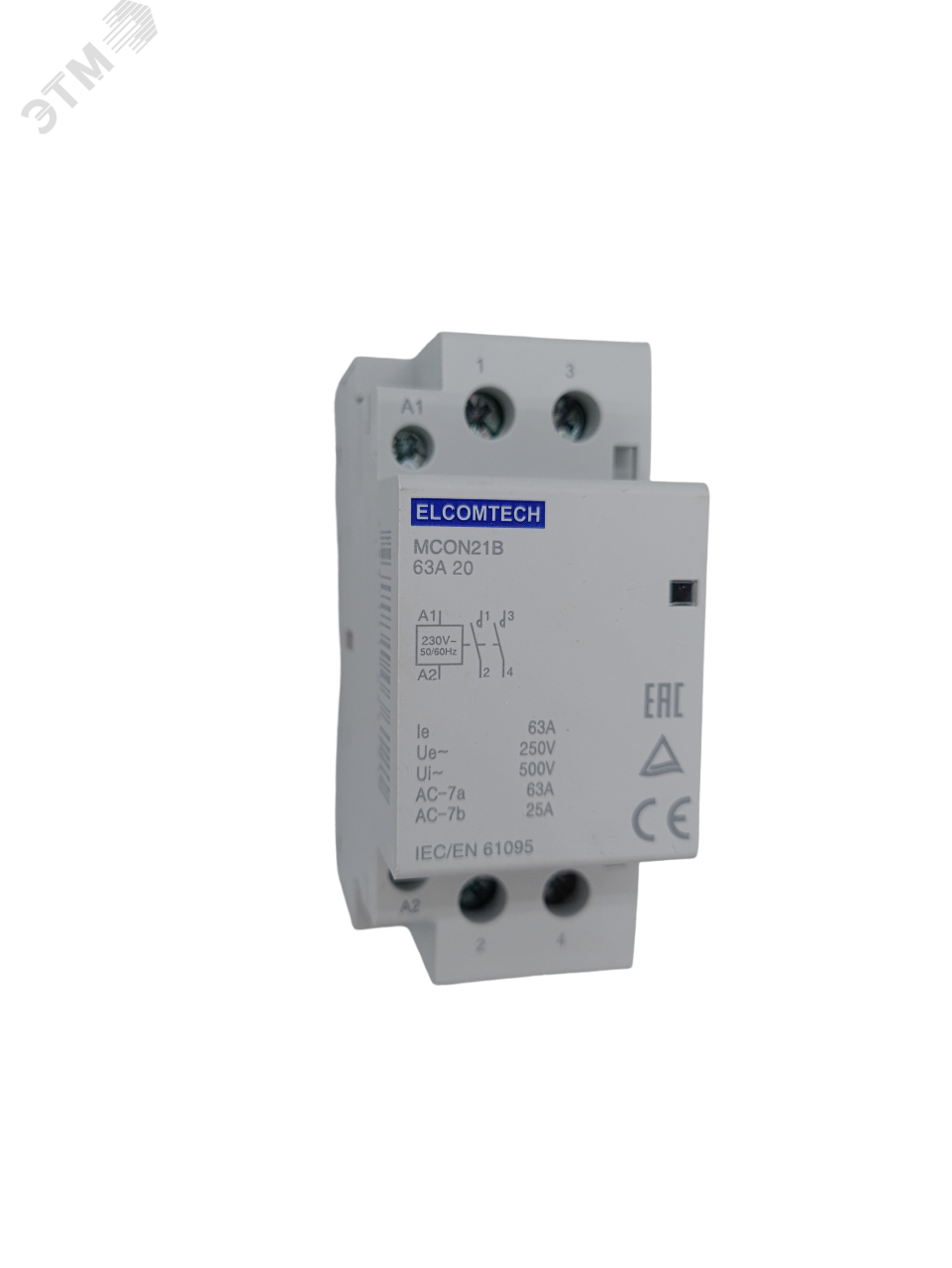 Изображение товара Контактор модульный Elcomtech MCON21B-63-20-230AC 63 A