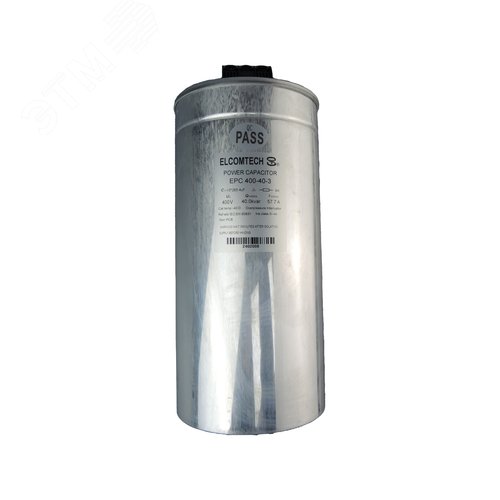 Изображение товара Конденсатор косинусный 400V 40kVAr 3ph (400В 40кВАр) D136x285 (шт)