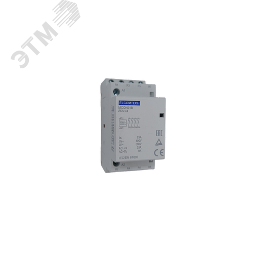 Изображение товара Контактор модульный 25A 0NO 4NC 230VAC 2х модуль (шт)