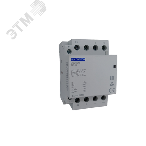 Изображение товара Контактор модульный 40A 2NO 2NC 230VAC 3х модуль (шт)