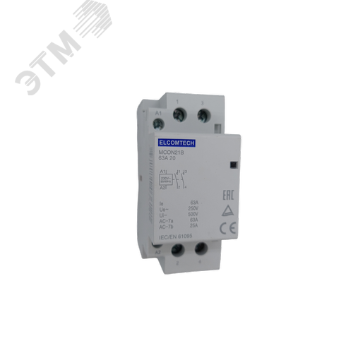 Изображение товара Контактор модульный 63A 2NO 0NC 230VAC 2х модуль (шт)