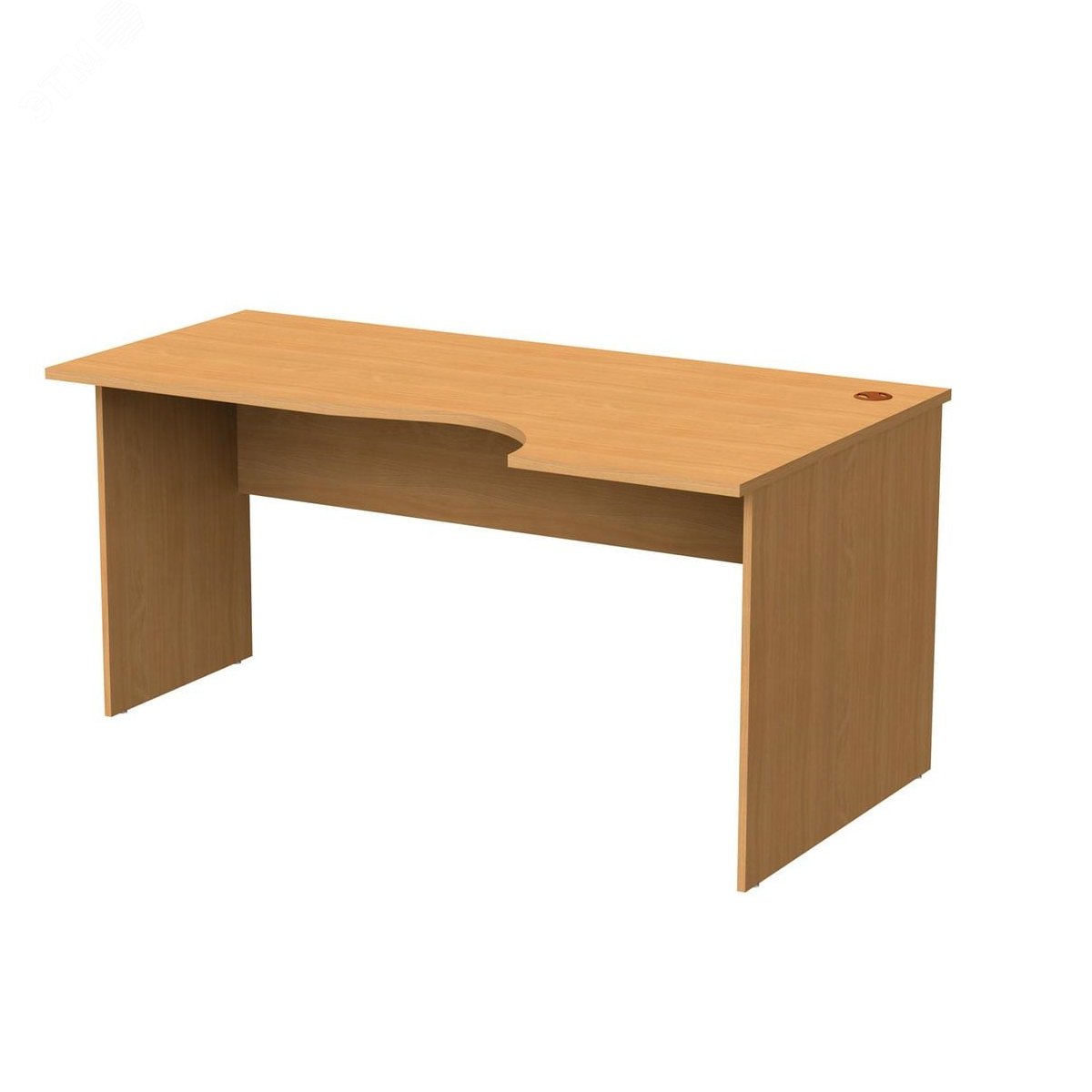 Изображение товара Стол письменный эргономичный ''Монолит'' (1600 х 900 х 750), правый, цвет бук, СМ6.1 (шт)