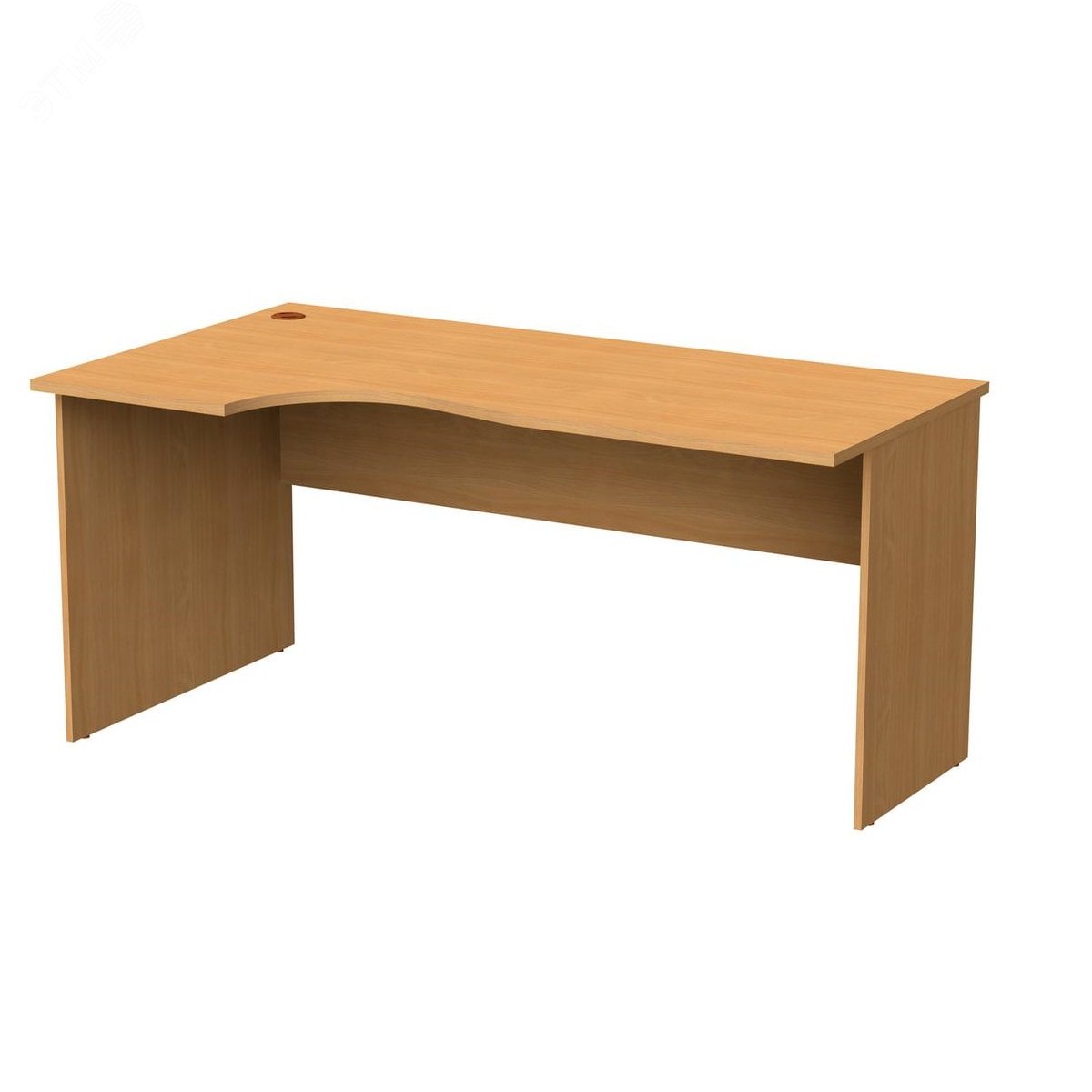Изображение товара Стол письменный эргономичный ''Монолит'' (1600 х 900 х 750), левый, цвет бук, СМ7.1 (шт)
