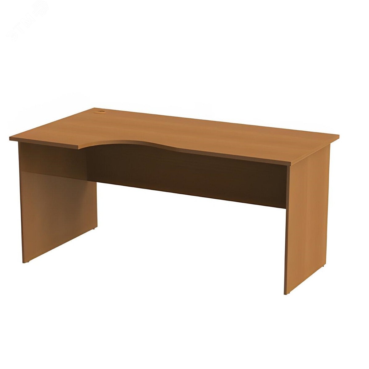 Изображение товара Стол письменный эргономичный ''Монолит'' (1600 х 900 х 750), левый, цвет орех, СМ7.3 (шт)