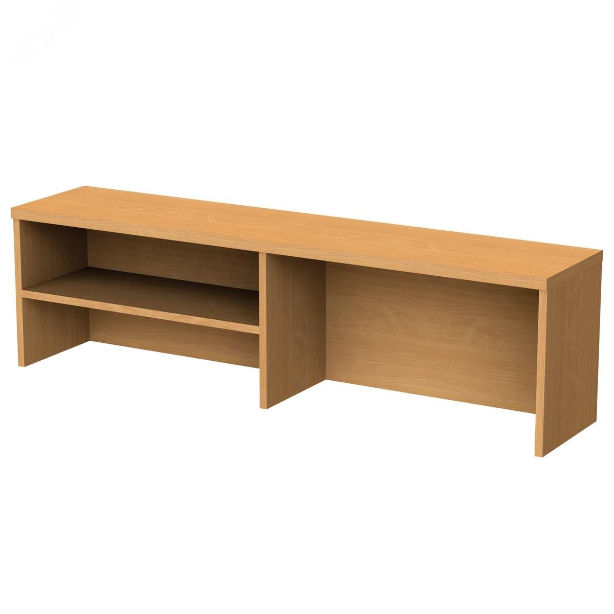 Изображение товара Надстройка для стола письменного ''Монолит'' (1200 х 260 х 340), 1 полка, цвет бук, НМ37.1 (шт)