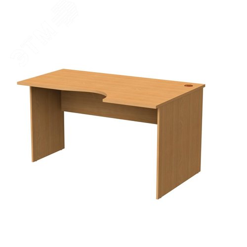 Изображение товара Стол письменный эргономичный ''Монолит'' (1400 х 900 х 750), правый, цвет бук, СМ4.1 (шт)