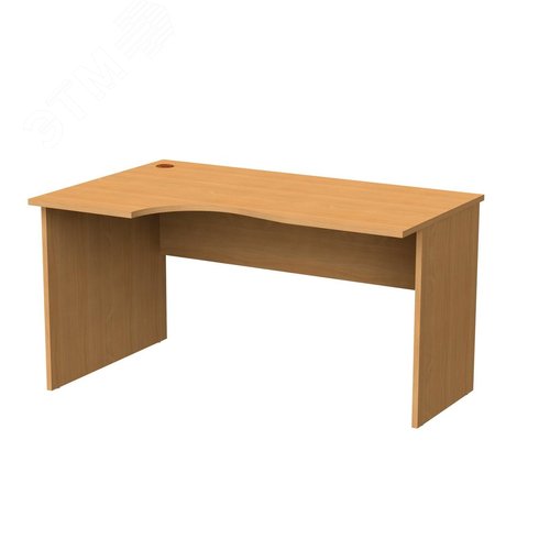 Изображение товара Стол письменный эргономичный ''Монолит'' (1400 х 900 х 750), левый, цвет бук, СМ5.1 (шт)