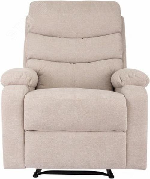 Изображение товара Кресло для дома Бюрократ _Han бежевый металл черный надежное и стильное