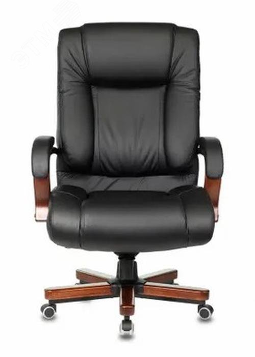 Изображение товара Кресло руководителя Бюрократ T-9925WALNUT черный кожа/кожзам крестов. металл/дерево (шт) Изображение товара Кресло руководителя Бюрократ T-9925WALNUT черный кожа/кожзам крестов. металл/дерево (шт)