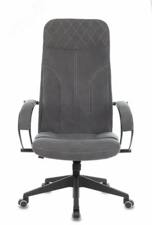 Изображение товара Кресло руководителя Бюрократ CH-608Fabric темно-серый Alfa 44 крестов. пластик (шт)